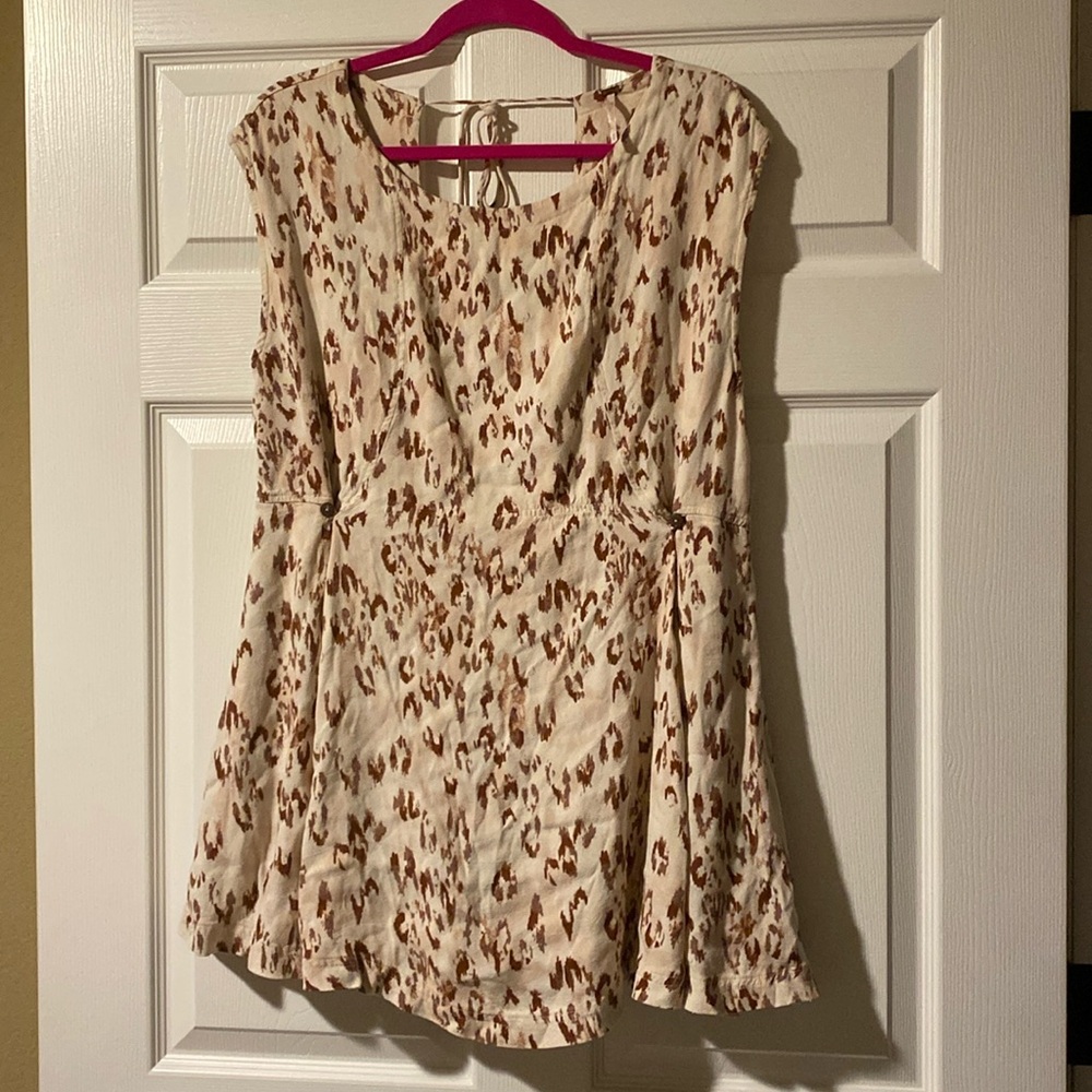 Leopard print free people dress